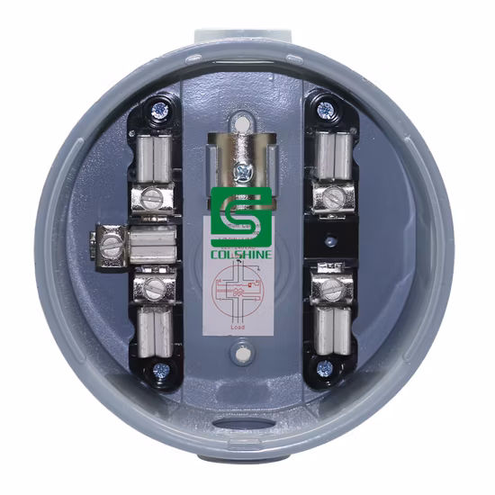 Zócalo/base del medidor eléctrico 100A