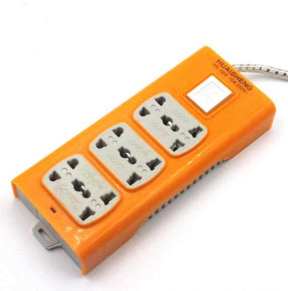 Wholesale Hot Selling Yellow Color 2 Meters Switch Electric Extension Sockets